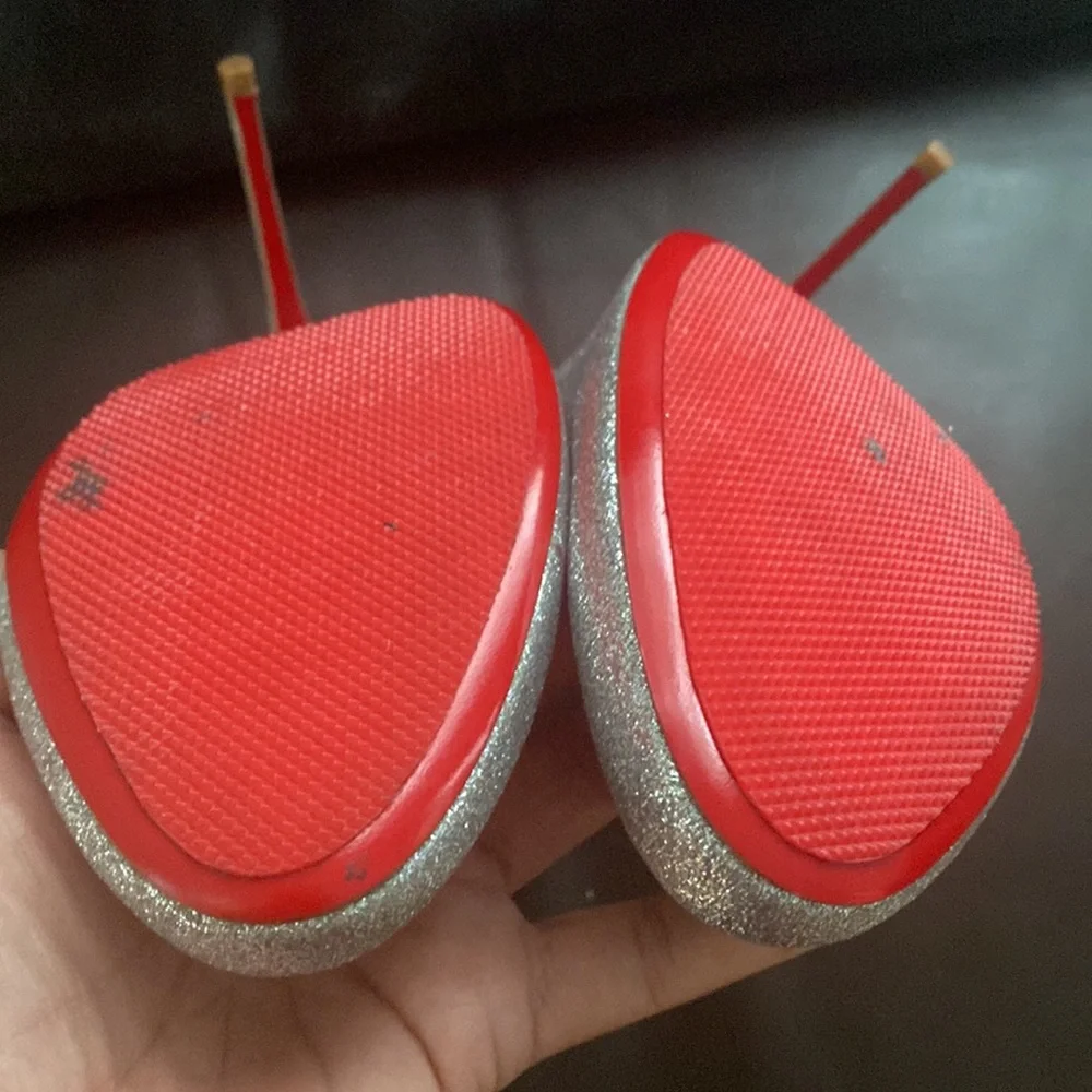Like New!!! Christian Louboutin Glitter Pumps - Picture 8 of 9